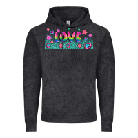 Vintage Black lgbt love with hearts and stars Vintage Hoodie - AdoDesignShop