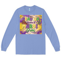 Colony Blue bead up bitches it's mardi gras Long Sleeve Tee - MaliasSmallBusiness