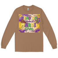 Toasted Coconut bead up bitches it's mardi gras Long Sleeve Tee - MaliasSmallBusiness