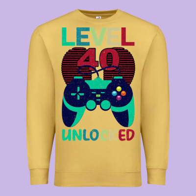Level 40 Unlocked Premium Sweatshirt Designed By Bettercallsaul