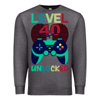 Charcoal Heather Level 40 Unlocked Premium Sweatshirt - Bettercallsaul