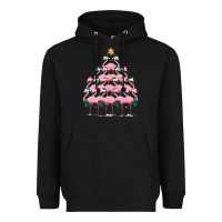 Black Christmas Tree Flamingo Heavyweight Hoodie - Bettercallsaul