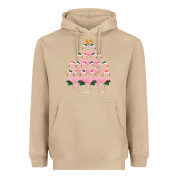 Mushroom Christmas Tree Flamingo Heavyweight Hoodie - Bettercallsaul