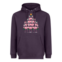 Plum Christmas Tree Flamingo Heavyweight Hoodie - Bettercallsaul
