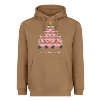 Toasted Coconut Christmas Tree Flamingo Heavyweight Hoodie - Bettercallsaul