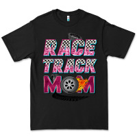 Black race track mom Premium Tee - Zillion Design Studio