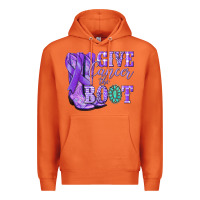 Carrot Give Cancer the boot purple ribbon Premium Hoodie - NancyCooperArtShop