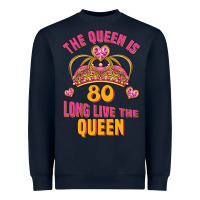 Navy the queen is 80 long live the queen Heavyweight Sweatshirt - Jasminsmagicworld