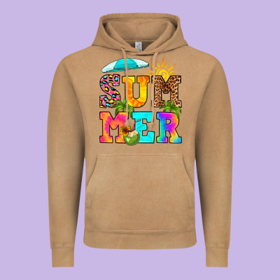 Summer Vintage Hoodie Designed By Ranaportraitstore