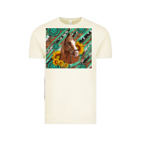 Vintage Arctic western horse with gemstone and sunflower Vintage Tee - Artiststas