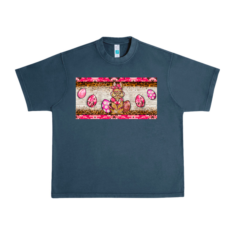 Pink Camouflage Egg Hunter Bunny   License Plate Urban Heavy Tee by BarkalooDesign | Teevron