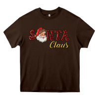 Chocolate Brown santa claus Heavy Core Tee - RanaPortraitStore