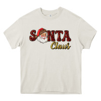 Cream santa claus Heavy Core Tee - RanaPortraitStore