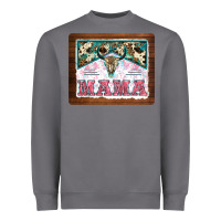Storm western bull skull mama mousepad Heavyweight Sweatshirt - BarkalooDesign