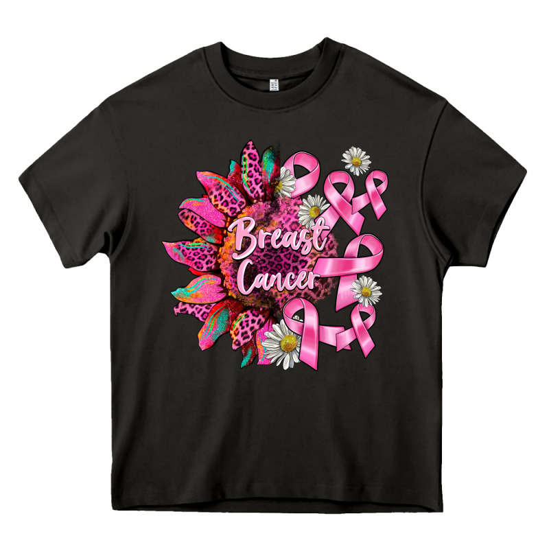 Breast Cancer Sunflower Heavy Core Tee by BarkalooDesign | Teevron