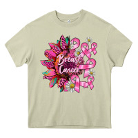 Mossy breast cancer sunflower Heavy Core Tee - BarkalooDesign