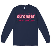 Navy stronger than cancer Long Sleeve Tee - MaliasSmallBusiness