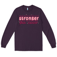 Plum stronger than cancer Long Sleeve Tee - MaliasSmallBusiness