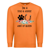 Carrot I'm A Dog & Horse Kind Of Queen Pet Lover Owner Premium Sweatshirt - Bettercallsaul