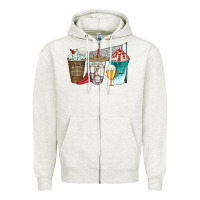 Oatmeal Heather western volleyball coffee cups bbs Zipper Hoodie - BundleAndBundleShop