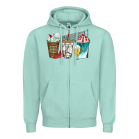 Seafoam western volleyball coffee cups bbs Zipper Hoodie - BundleAndBundleShop