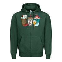 Sports Green western volleyball coffee cups bbs Zipper Hoodie - BundleAndBundleShop