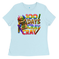 Baby Blue 100 days of cray cray tbw Ladies Tee - texasbilliewilder