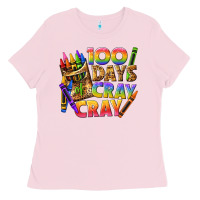 Bubblegum Pink 100 days of cray cray tbw Ladies Tee - texasbilliewilder