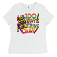 White 100 days of cray cray tbw Ladies Tee - texasbilliewilder