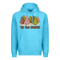 Ocean Blue tis the season little debbie tree cakes Premium Hoodie - JahusDesignShop