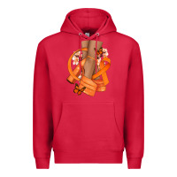 Cardinal Kidney Cancer diva orange ribbon Premium Hoodie - NancyCooperArtShop