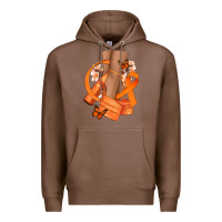 Chestnut Kidney Cancer diva orange ribbon Premium Hoodie - NancyCooperArtShop