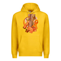 Lemon Kidney Cancer diva orange ribbon Premium Hoodie - NancyCooperArtShop
