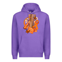 Purple Kidney Cancer diva orange ribbon Premium Hoodie - NancyCooperArtShop