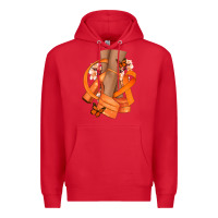 Red Kidney Cancer diva orange ribbon Premium Hoodie - NancyCooperArtShop