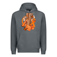Rock Kidney Cancer diva orange ribbon Premium Hoodie - NancyCooperArtShop