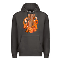 Smoke Kidney Cancer diva orange ribbon Premium Hoodie - NancyCooperArtShop