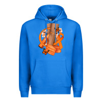 True Royal Kidney Cancer diva orange ribbon Premium Hoodie - NancyCooperArtShop