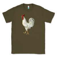 Army Green Leghorn Rooster Classic Tee - LillyAllenDesigns
