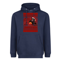 Navy Merry Christmas Labrador Retriever Heavyweight Hoodie - Bettercallsaul