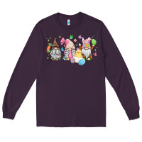 Plum easter gnomies Long Sleeve Tee - MaliasSmallBusiness