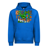 Cobalt Kiss me i am irish St. Patrick's Day Urban Hoodie - CowGirlArtShop