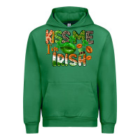 Emerald Kiss me i am irish St. Patrick's Day Urban Hoodie - CowGirlArtShop