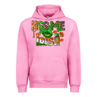 Fuchsia Pink Kiss me i am irish St. Patrick's Day Urban Hoodie - CowGirlArtShop
