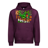 Mauve Wine Kiss me i am irish St. Patrick's Day Urban Hoodie - CowGirlArtShop