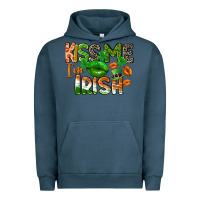 Pigment Midnight Navy Kiss me i am irish St. Patrick's Day Urban Hoodie - CowGirlArtShop