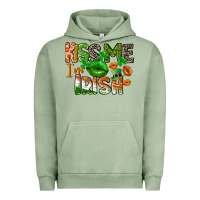 Pigment Oil Green Kiss me i am irish St. Patrick's Day Urban Hoodie - CowGirlArtShop