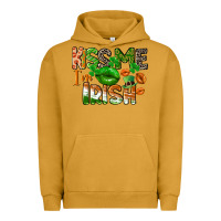 Pigment Peanut Butter Kiss me i am irish St. Patrick's Day Urban Hoodie - CowGirlArtShop