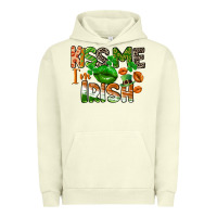 Pigment Pistachio Kiss me i am irish St. Patrick's Day Urban Hoodie - CowGirlArtShop