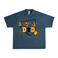 Midnight Navy softball dad Urban Heavy Tee - AdoDesignShop